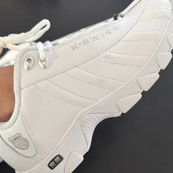 K-Swiss White Athletic Sneakers st329 CMF Size 9 - Picture 6 of 8